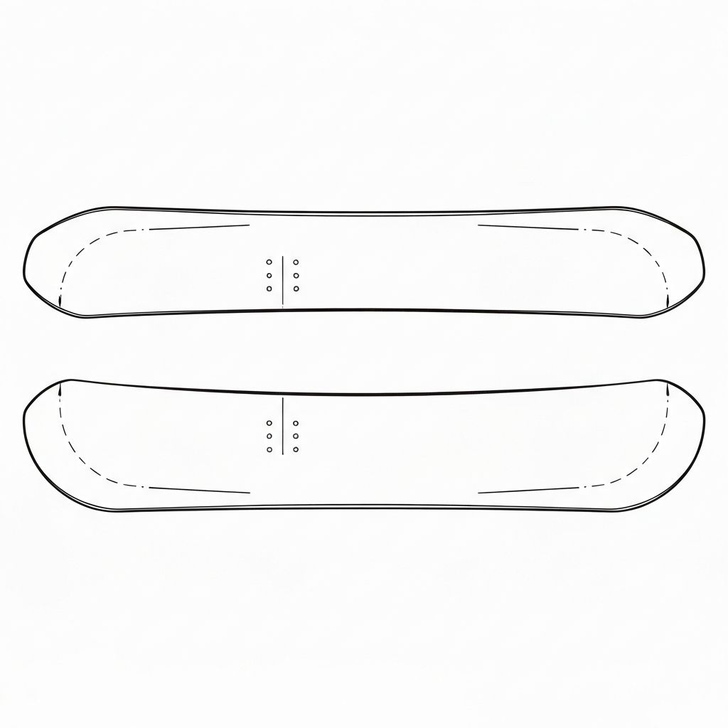 Rocker / Reverse Camber profile diagram